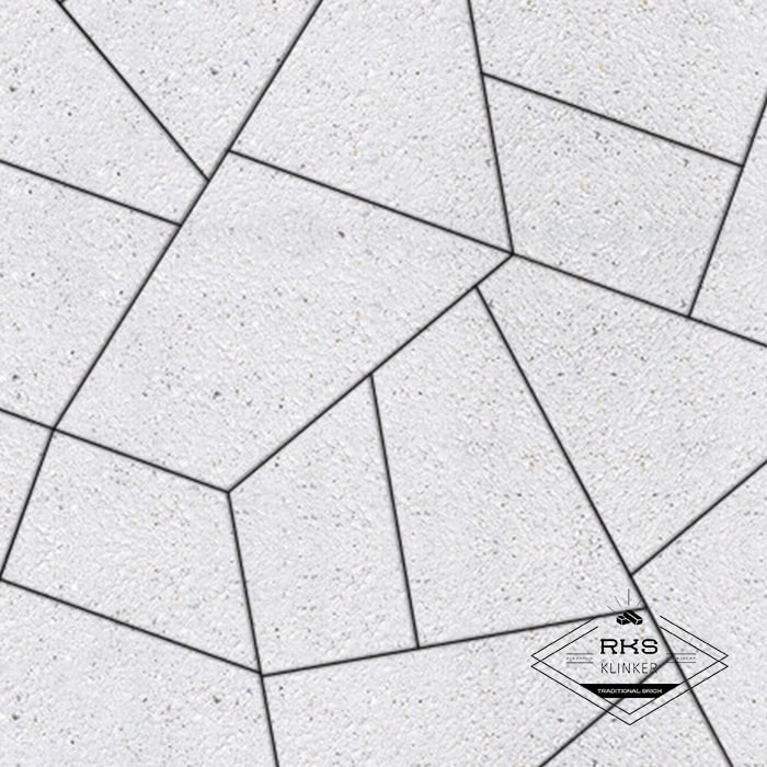 Тротуарная плитка ОРИГАМИ - Б.4.Фсм.8, Стоунмикс, Белый в Саратове